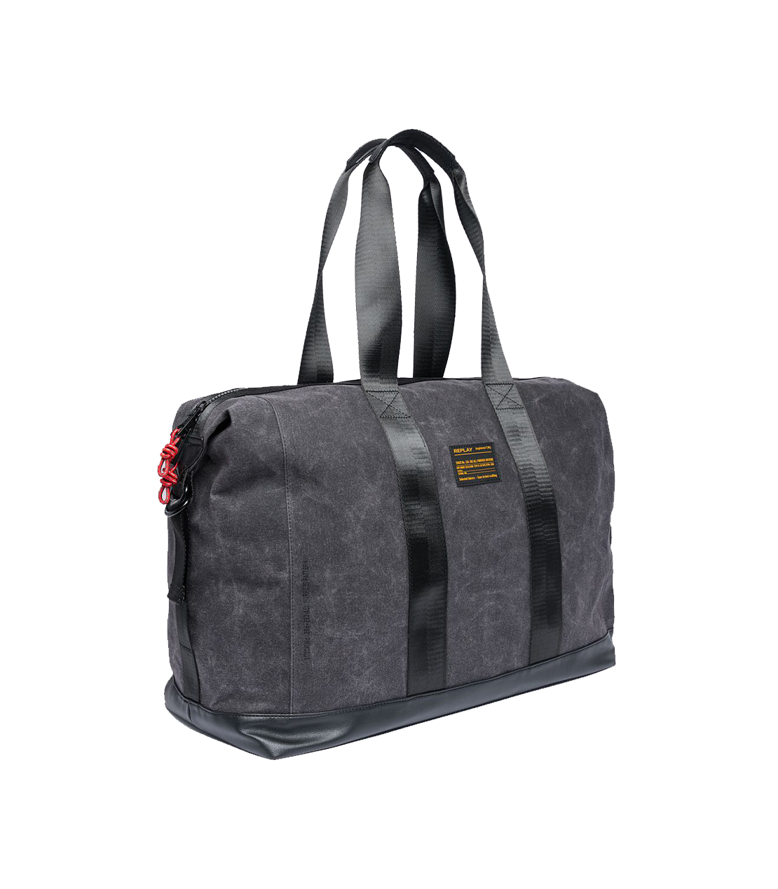 ウォッシュコットンキャンバス ボストンバッグ 詳細画像 ウオッシュブラック 3